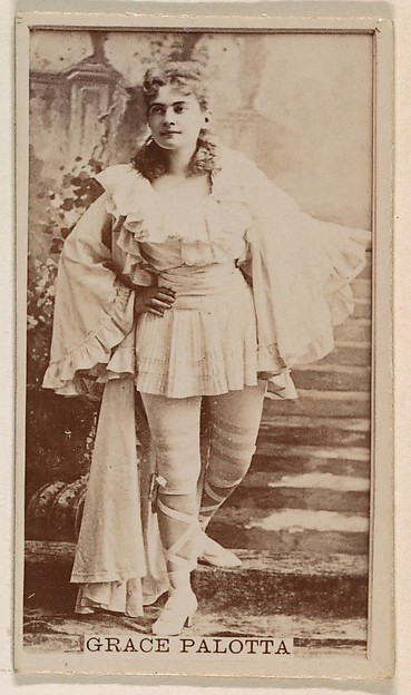 Kinney Brothers Tobacco Company, Grace Palotta, from the Actresses series (N245) issued by Kinney Brothers to promote Sweet Caporal Cigarettes