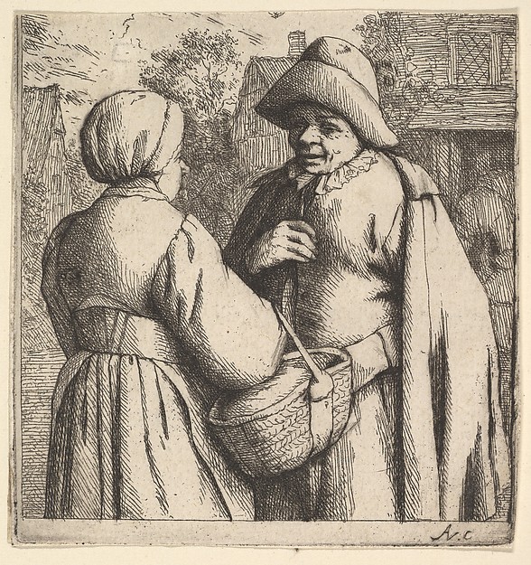 Adriaen van Ostade, Conversation in the Street