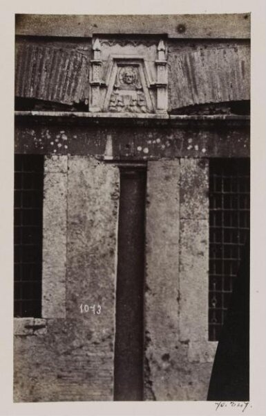 Parker, John Henry, Palaces - Column and Entablature of the Lateran, with the Medieval Badge of the Chapter