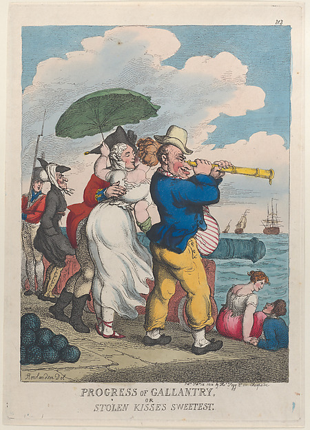 Thomas Rowlandson, Progress of Gallantry or Stolen Kisses Sweetest