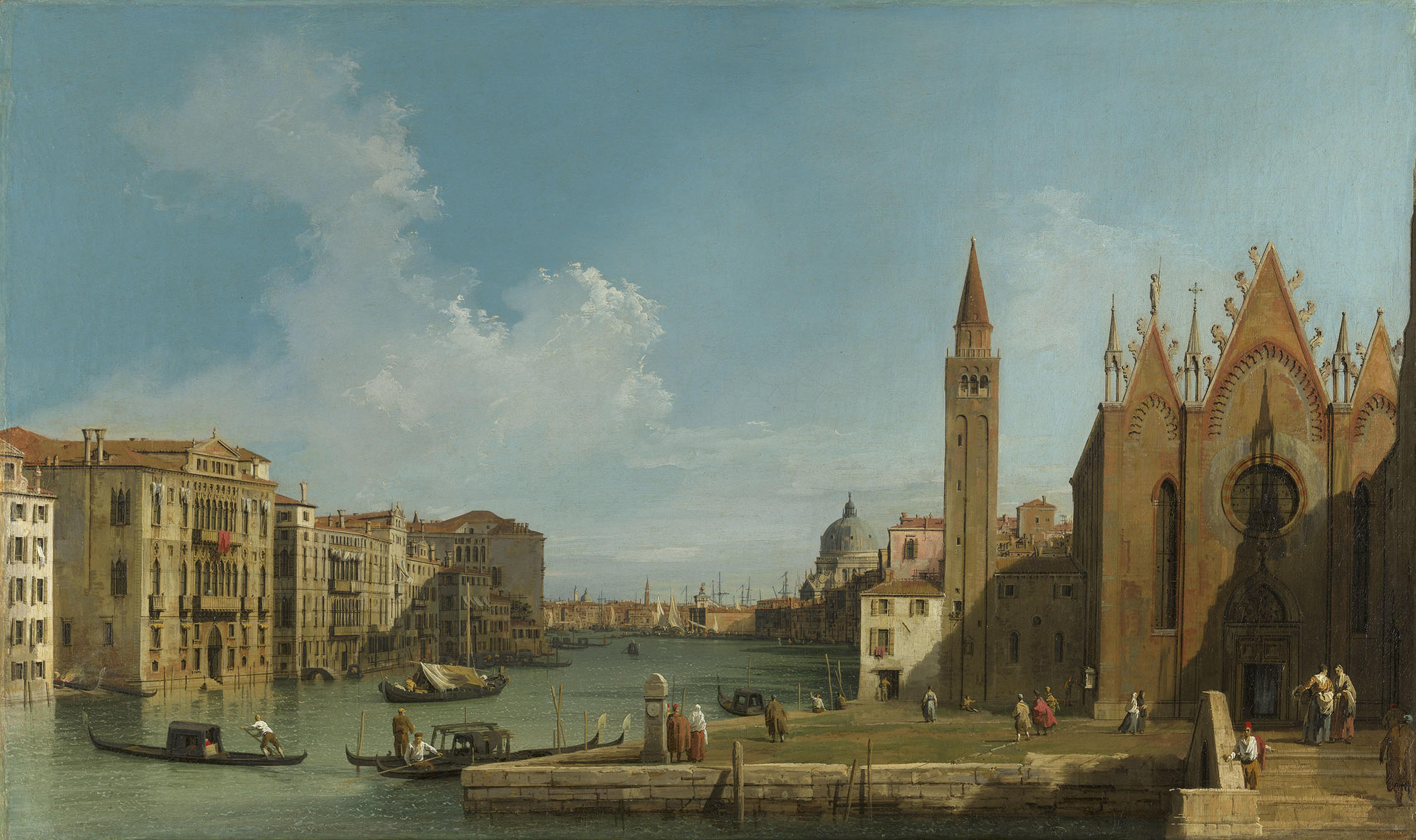 Canaletto, Venice: The Grand Canal from the Carità towards the Bacino