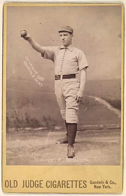 Goodwin & Company, Hughes, Pitcher, Brooklyn, from the series Old Judge Cigarettes