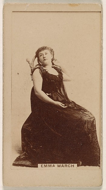 Kinney Brothers Tobacco Company, Emma Warch, from the Actresses series (N245) issued by Kinney Brothers to promote Sweet Caporal Cigarettes