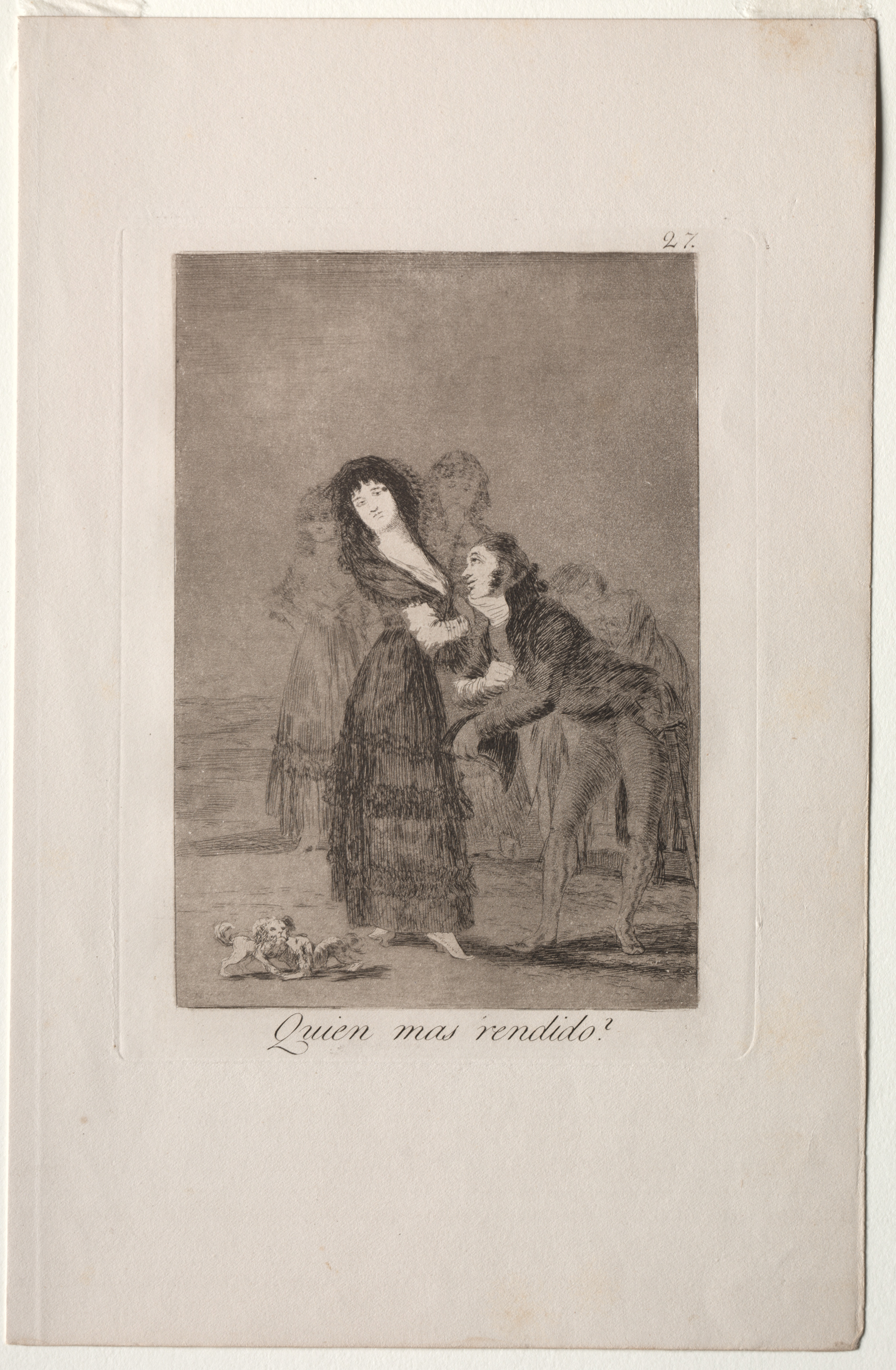 Francisco de Goya, Which of Them is the More Overcome?, Plate 27