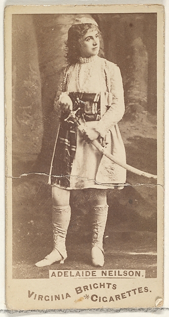 Allen & Ginter, Adelaide Neilson, from the Actors and Actresses series (N45, Type 1) for Virginia Brights Cigarettes