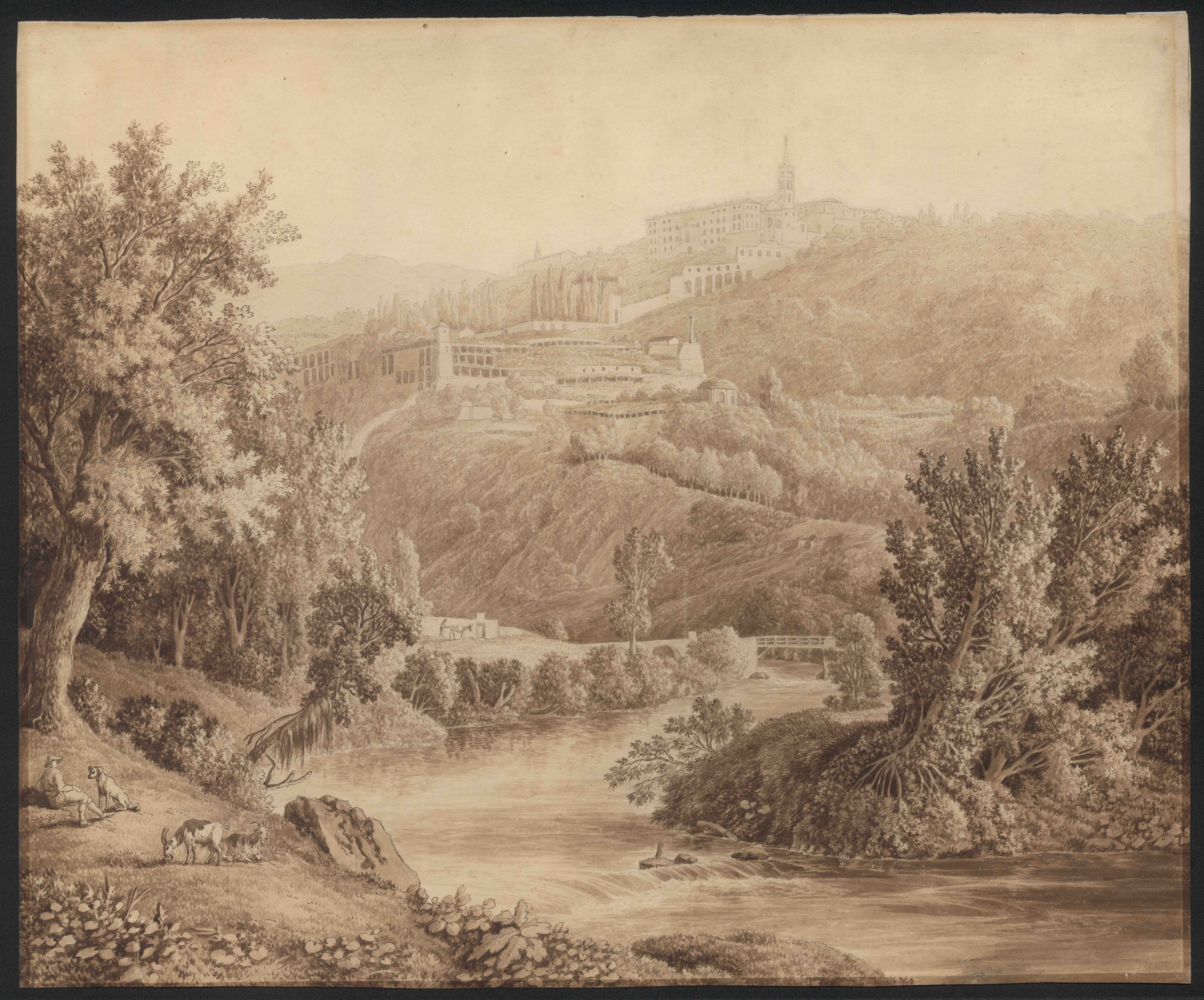 Jakob Philipp Hackert, Blick auf Tivoli