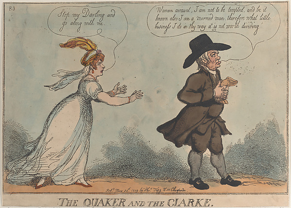 Thomas Rowlandson, The Quaker and the Clarke