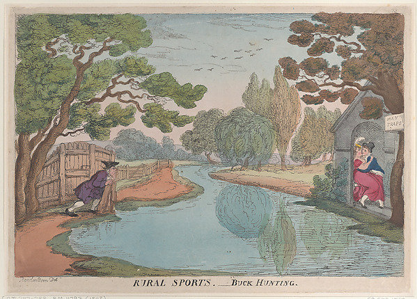 Thomas Rowlandson, Rural Sports. – Buck Hunting