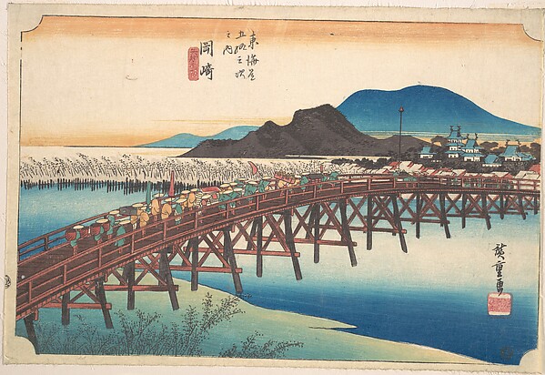 Utagawa Hiroshige, Okazaki, Tenshin no Hashi