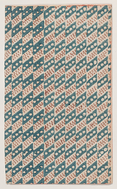 Anonymous, Sheet with overall zigzag pattern