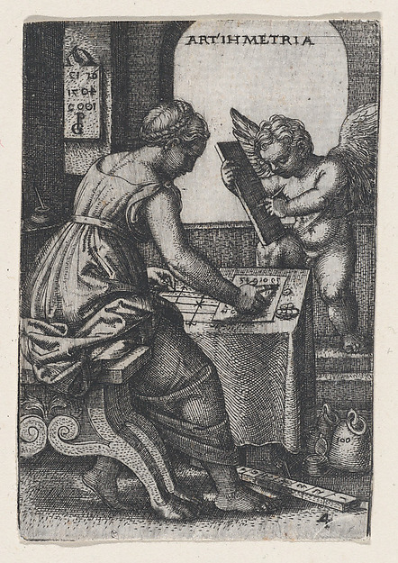 Georg Pencz, Arithmetica, from "The Liberal Arts"