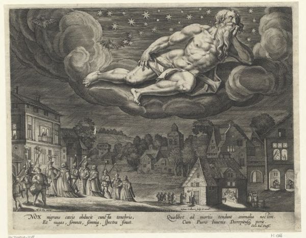 Collaert, Adriaen, (-1618), (printmaker), The four times of day: Night