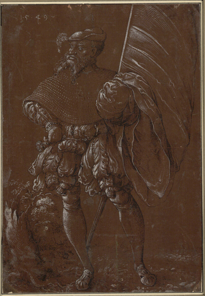 Anonym, Landsknecht mit Fahne
