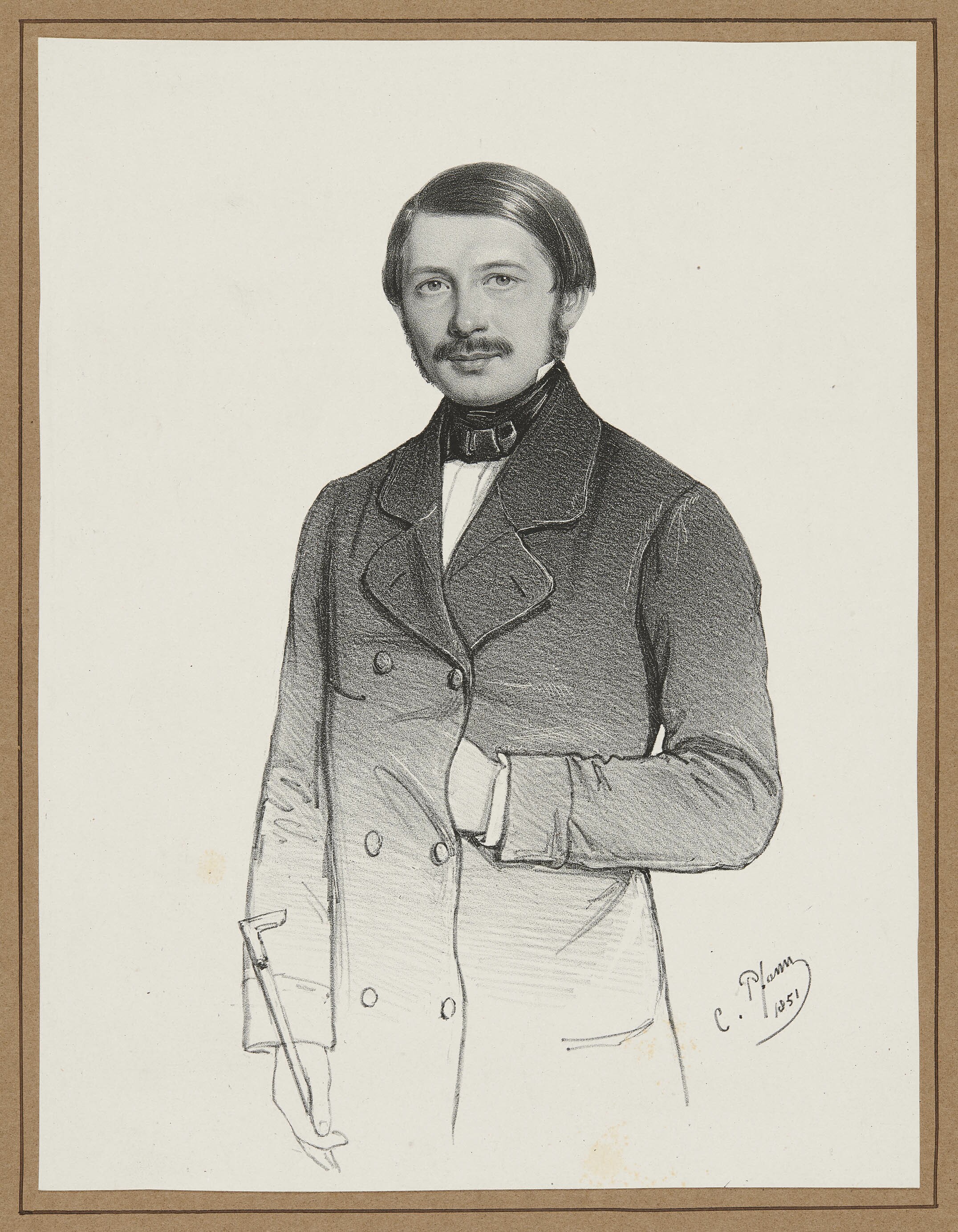 Christian Sigmund Pfann, Bildnis Eduard von Gärttner