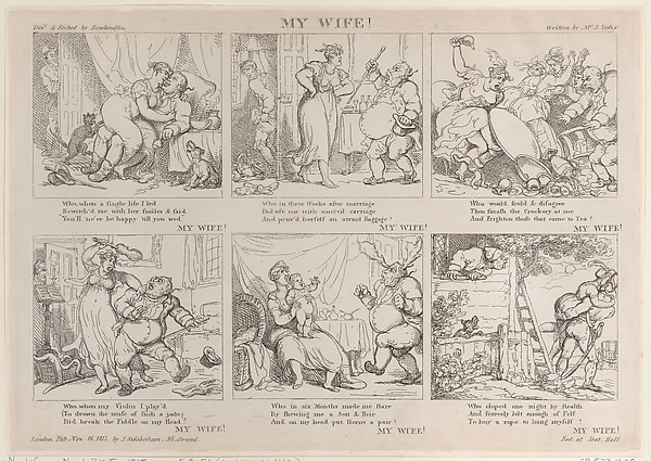 Thomas Rowlandson, My Wife!