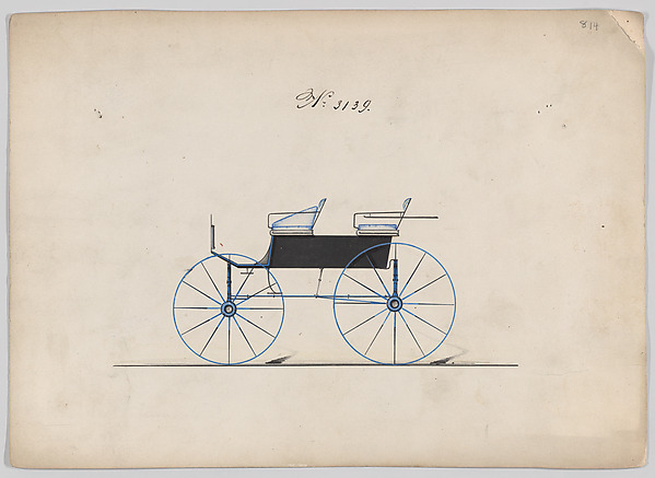 Brewster & Co., Design for 4 seat Phaeton, no top, no. 3149