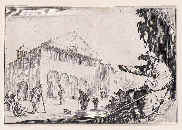 Jacques Callot, L'Hospice (The Almshouse), from "Les Caprices" Series A, The Florence Set