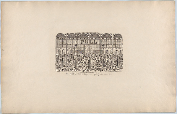 George Cruikshank, The First Shilling Day–Going In
