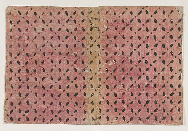 Anonymous, Book cover with overall pattern of ovals and circles
