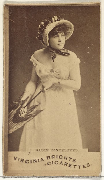 Allen & Ginter, Sadie Cortelyou, from the Actors and Actresses series (N45, Type 1) for Virginia Brights Cigarettes
