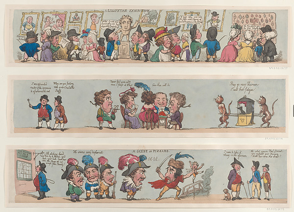 Thomas Rowlandson, A Scene in Pizzaro, Grotesque Borders for Rooms & Halls (?)