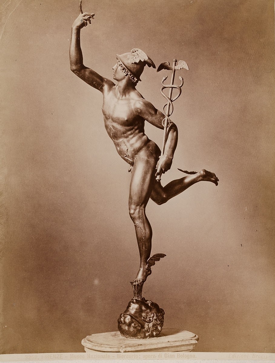 Giacomo Brogi, Firenze - Museo Nazionale: Mercurio, opera di Gian Bologna