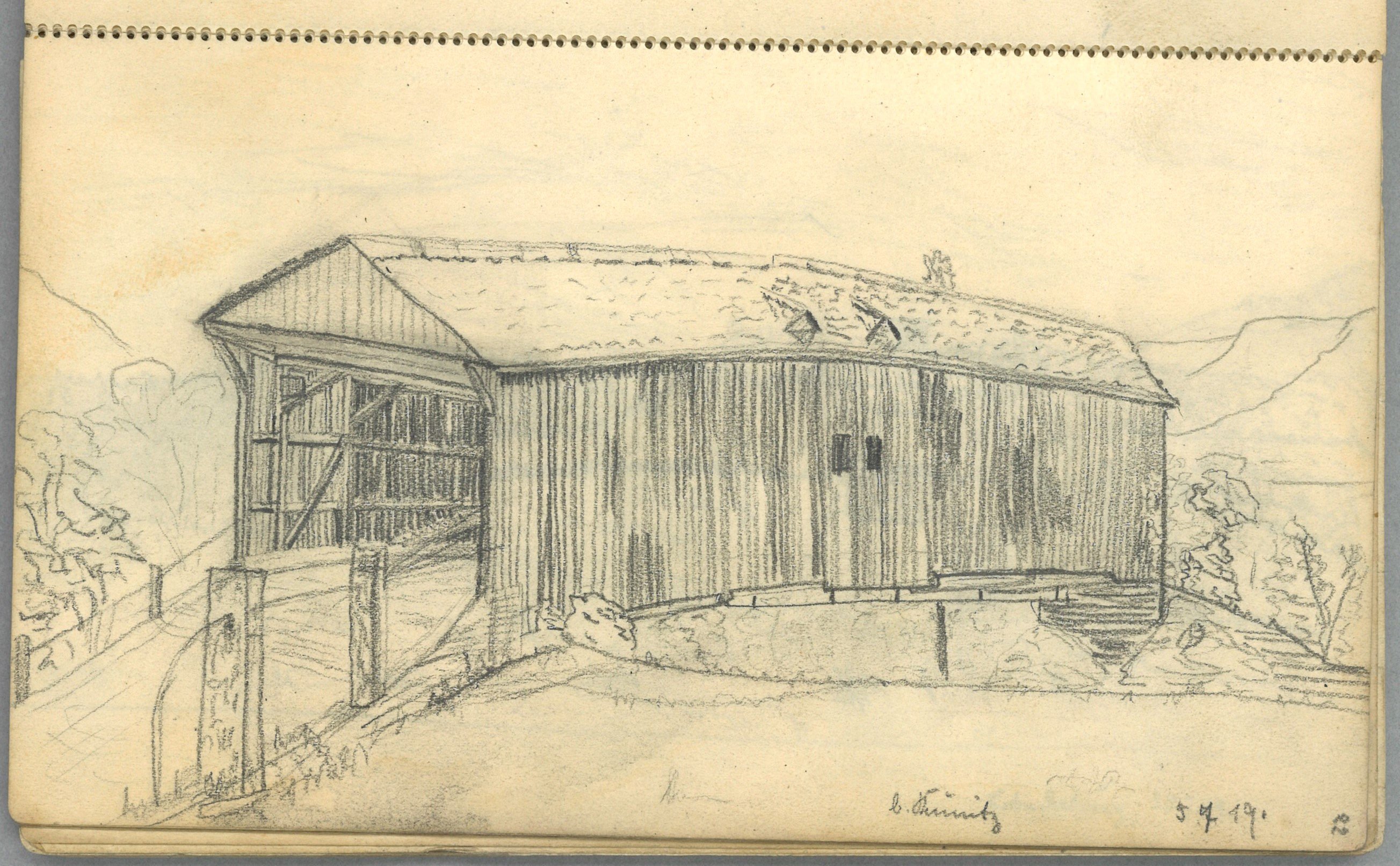 Margarete Wendel, Jena-Kunitz (Thüringen): Hausbrücke