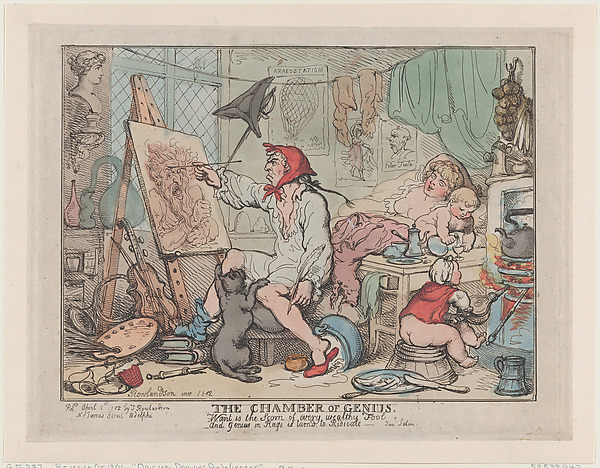 Thomas Rowlandson, The Chamber of Genius