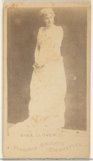 Allen & Ginter, Vina Glover, from the Actors and Actresses series (N45, Type 1) for Virginia Brights Cigarettes