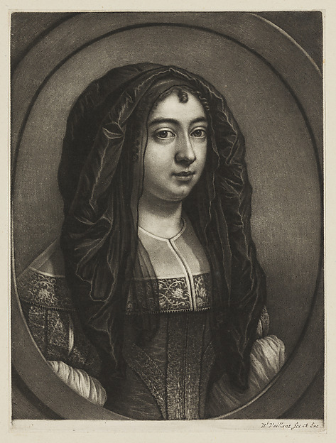 Wallerant Vaillant, Portrait of a Woman with a Veil