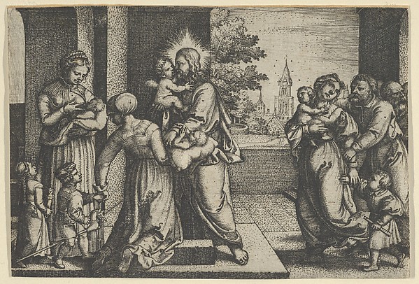 Georg Pencz, Christ and the Children