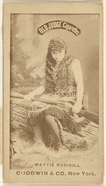 Goodwin & Company, Mattie Rudisill, from the Actors and Actresses series (N171) for Old Judge Cigarettes