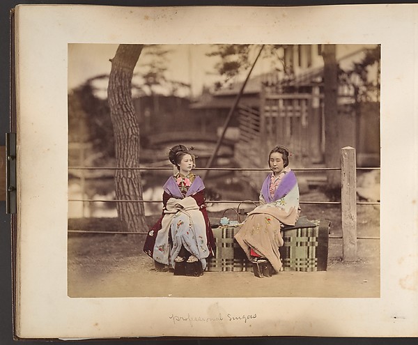 Unknown, [Two Japanese Women Sitting on a Bench]