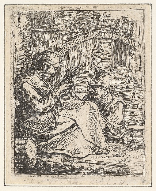 Thomas Wijck, Woman Spinning