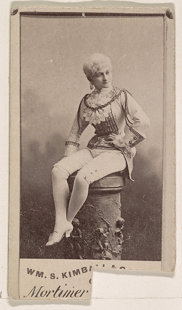 William S. Kimball & Company, Miss Mortimer, from the Actresses series (N203) issued by Wm. S. Kimball & Co.