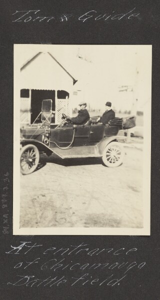 Unknown, [View of Tom & Guide at Chicamauga Battle Field]