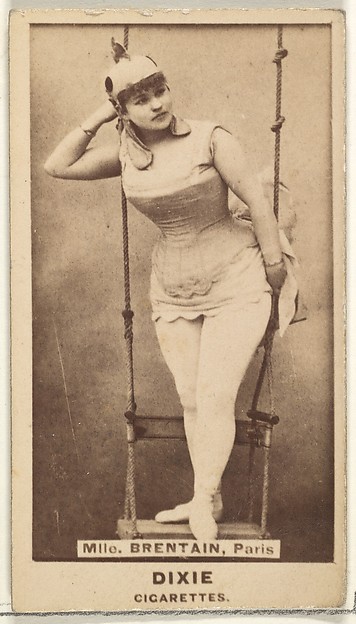 Allen & Ginter, Mlle. Brentain, Paris, from the Actors and Actresses series (N45, Type 1) for Dixie Cigarettes