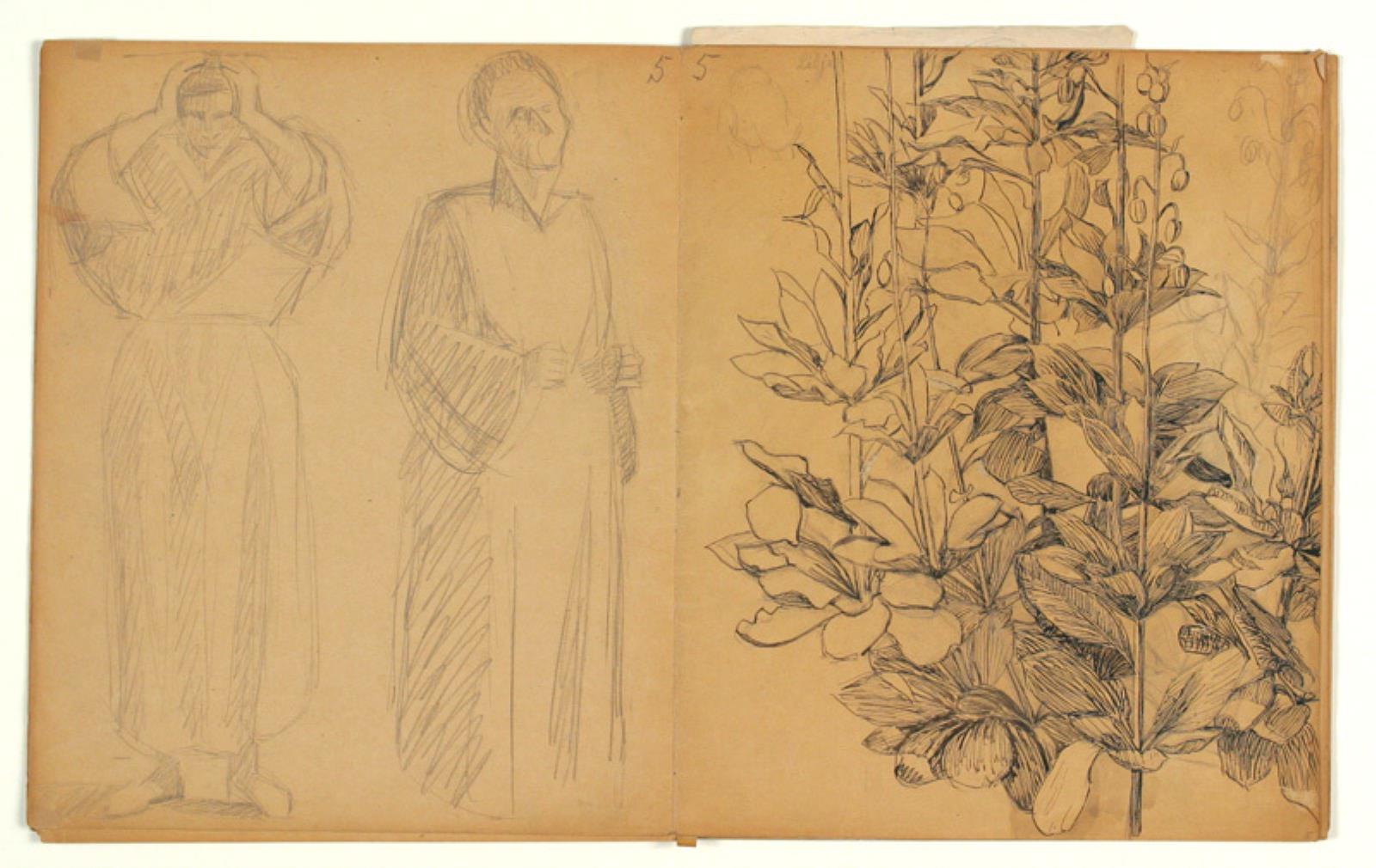 Niels Larsen Stevns, Liljer. Studie til "Kristus velsigner børnene" (1937-38)