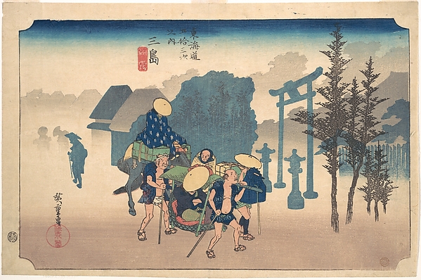 Utagawa Hiroshige, Morning Mist at Mishima