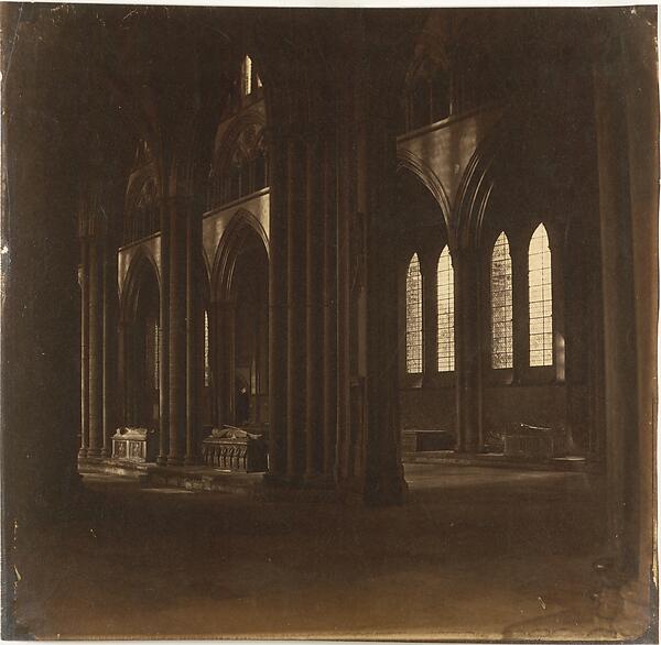 Roger Fenton, Salisbury Cathedral - The Nave, from the South Transept