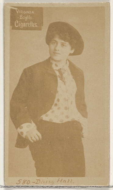 Allen & Ginter, Card 580, Daisy Hall, from the Actors and Actresses series (N45, Type 2) for Virginia Brights Cigarettes