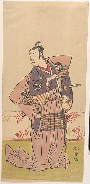 Katsukawa Shunshō　勝川春章, The Actor Matsumoto Koshiro 2nd as a Samurai