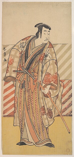 Katsukawa Shunshō　勝川春章, Onoe Matsusuke as a Samurai of the Fujiwara Clan