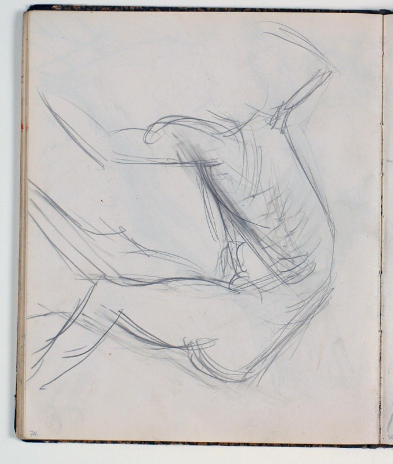 Niels Larsen Stevns, Modelstudie. Skitse til P. S. Christiansens gravmæle
