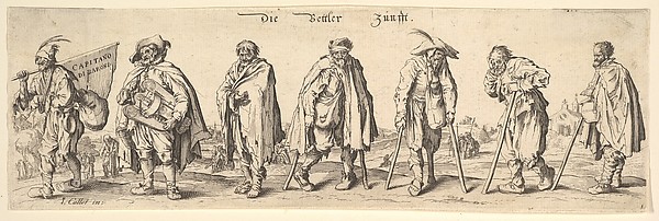 Wenceslaus Hollar, Die Bettler Zunfft (The Seven Beggars)