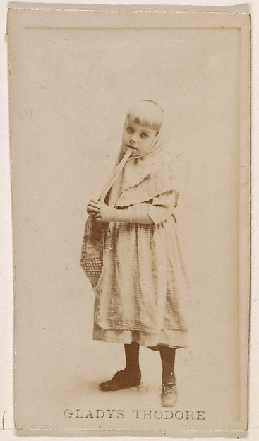 Kinney Brothers Tobacco Company, Gladys Thodore, from the Actresses series (N245) issued by Kinney Brothers to promote Sweet Caporal Cigarettes