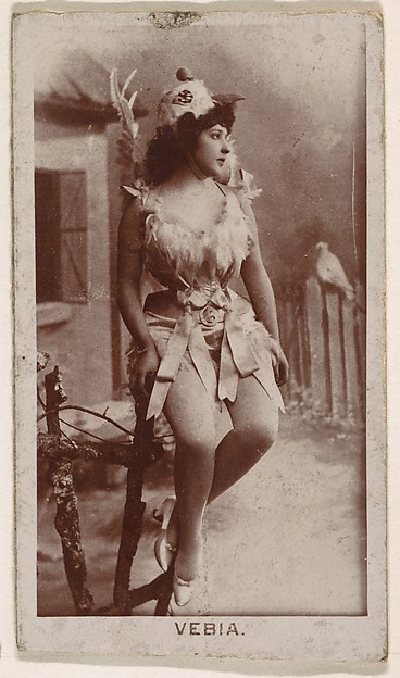 Kinney Brothers Tobacco Company, Vebia, from the Actresses series (N245) issued by Kinney Brothers to promote Sweet Caporal Cigarettes