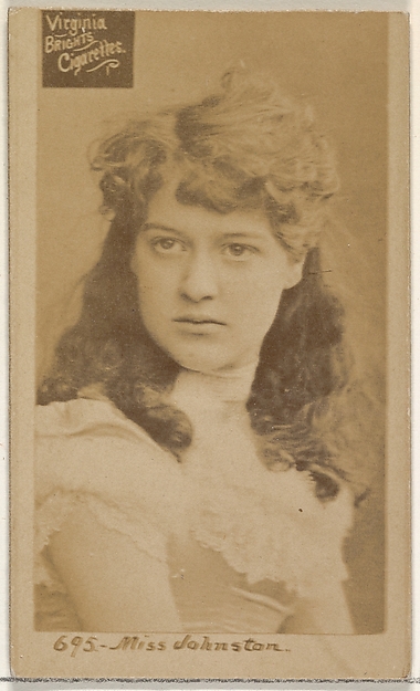 Allen & Ginter, Card 695, Miss Johnston, from the Actors and Actresses series (N45, Type 2) for Virginia Brights Cigarettes