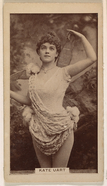Kinney Brothers Tobacco Company, Kate Uart, from the Actresses series (N245) issued by Kinney Brothers to promote Sweet Caporal Cigarettes