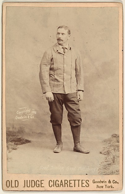 Goodwin & Company, Fred C. Dunlap, Captain, Pittsburgh, from the series Old Judge Cigarettes